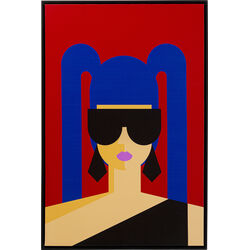 56302 - Framed Picture Party Girl 60x90cm