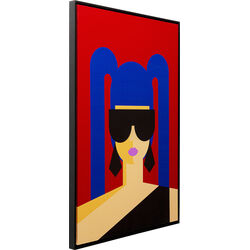 Framed Picture Party Girl 60x90cm