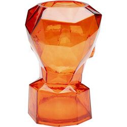 Vase Prisma Face Orange 30cm