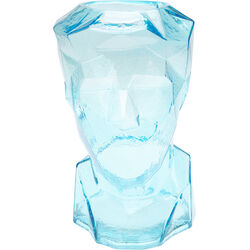 Vase Prisma Face Light Blue 30cm