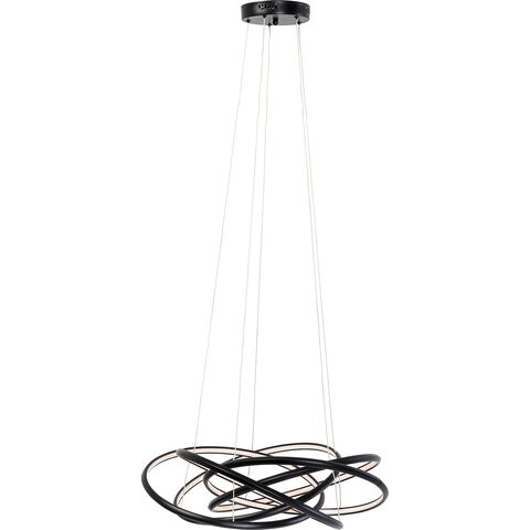 Pendant Lamp Saturn Black Ø72cm