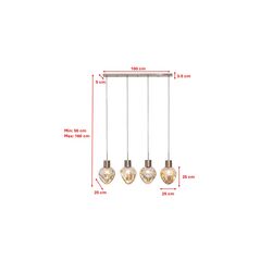 Hängeleuchte Supernova Smoky 110cm