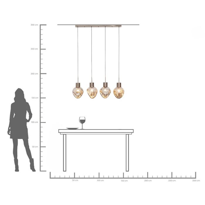 Pendant Lamp Supernova Smoky 120cm