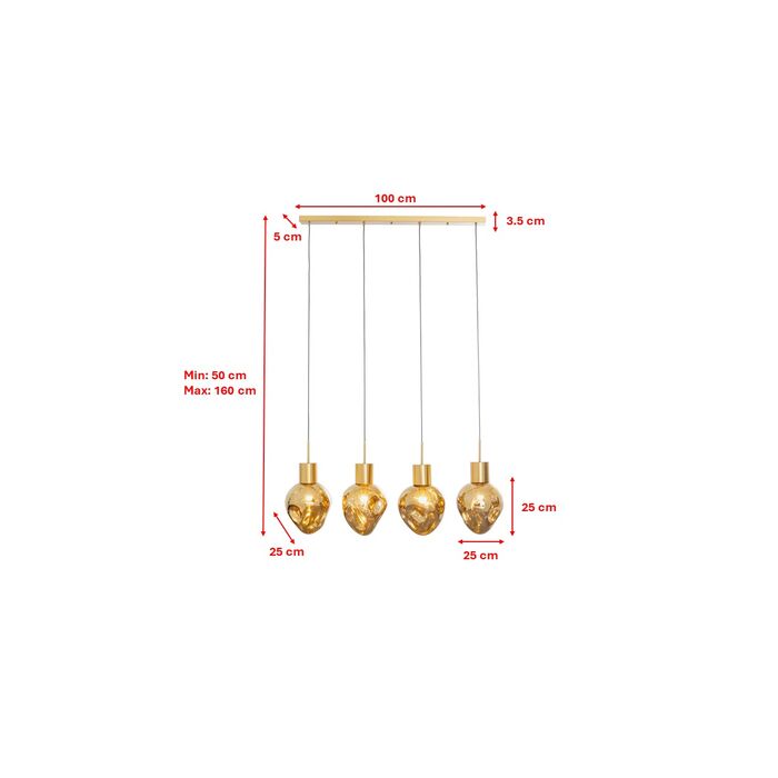Hängeleuchte Supernova Amber 110cm