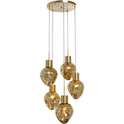 Lampadario Supernova Amber Cinque Ø50cm