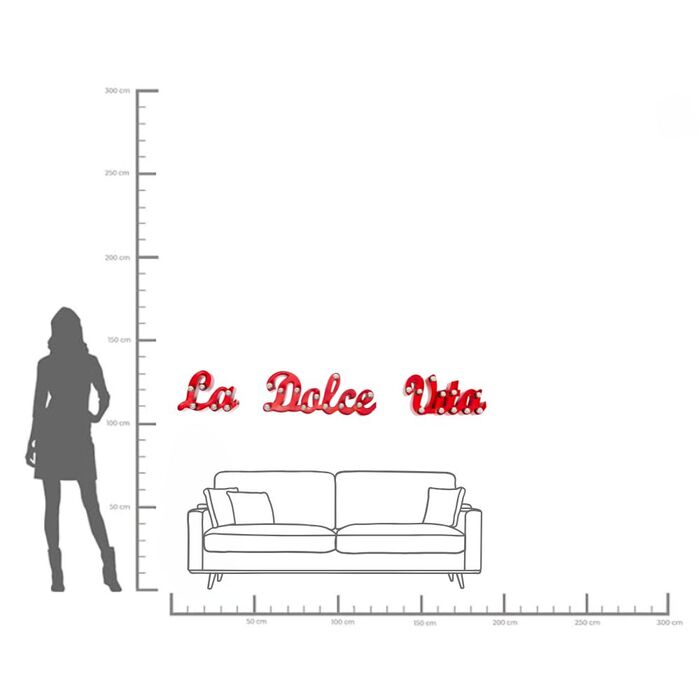 Lámpara pared La Dolce Vita 190cm