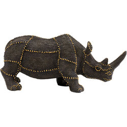 Deco Figurine Rhino Rivets Pearls 26cm
