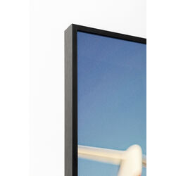 Quadro incorniciato LED Jetset Lean Lady 120x80cm