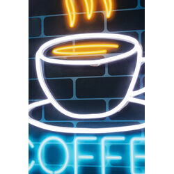 Glasbild Coffee LED 80x80cm