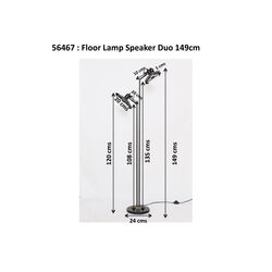 Stehleuchte Speaker Duo 149cm
