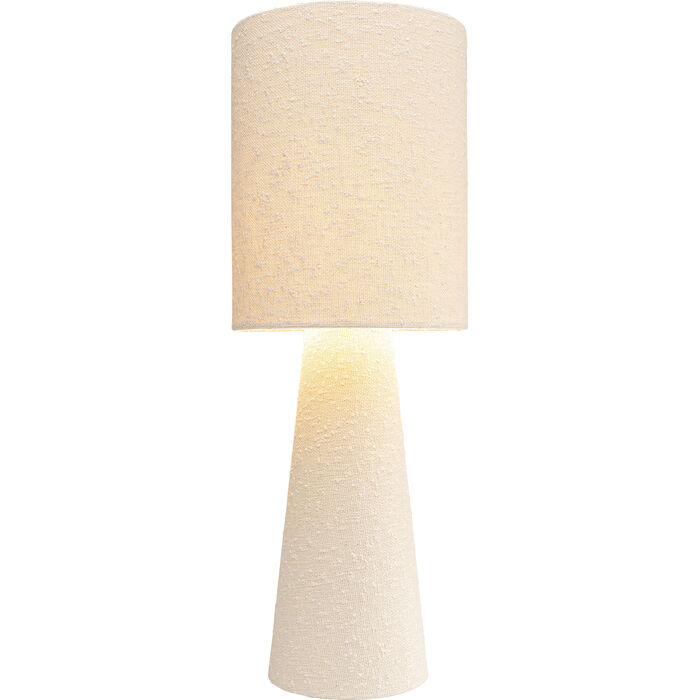 Lampe à poser Marleen beige bouclé 60cm