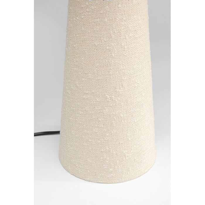 Lampe à poser Marleen beige bouclé 60cm