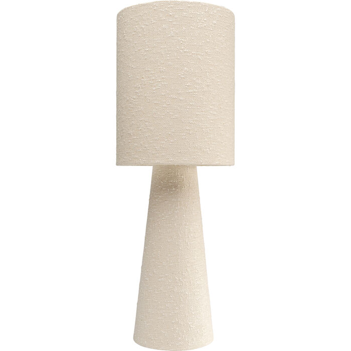 Lampe à poser Marleen beige bouclé 60cm