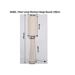 Stehleuchte Marleen Beige Boucle 190cm