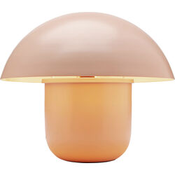 Table Lamp Mushroom Matt Peach 27cm