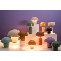 Table Lamp Mushroom Matt Peach 27cm