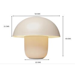Tischleuchte Mushroom Matt Beige 44cm