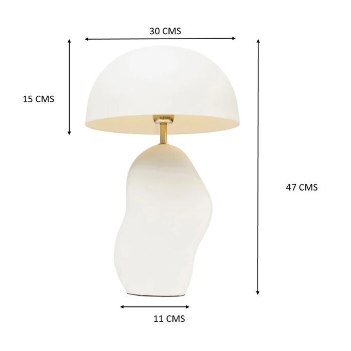 Tischleuchte Nube Weiß 48cm