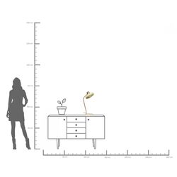 Tischleuchte Demi Hellgrün 56cm