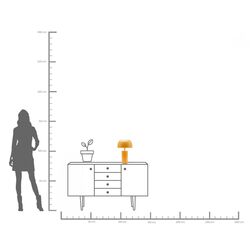 Lampada da tavolo Loungy Curry 38cm