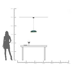 Hängeleuchte Lia Petrol Ø38cm
