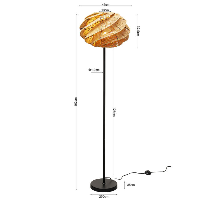 Stehleuchte Aloha Whirl 160cm
