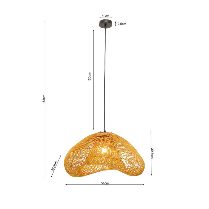 Hängeleuchte Aloha Drop Uno 54cm