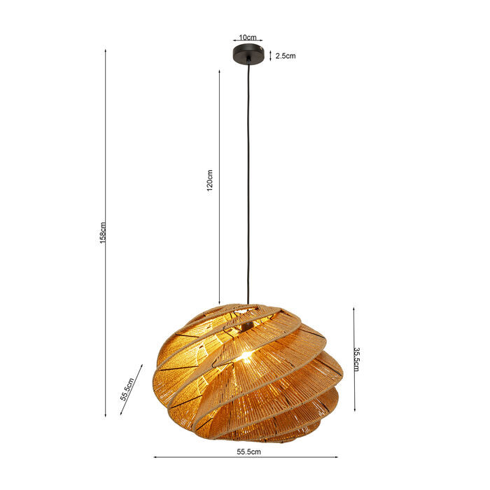 Hängeleuchte Aloha Whirl Ø56cm