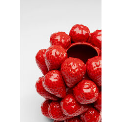 Vase Strawberries Rot 24cm