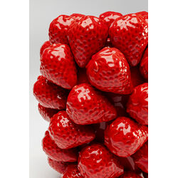 Vase Strawberries Rot 24cm