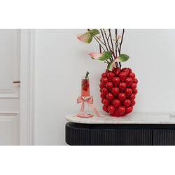 Vase Strawberries Rot 24cm