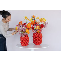 Vase Strawberries Rot 24cm