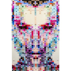 Cuadro cristal Pixel Face 120x80cm