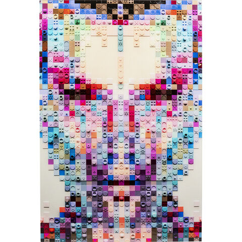 Cuadro cristal Pixel Face 120x80cm