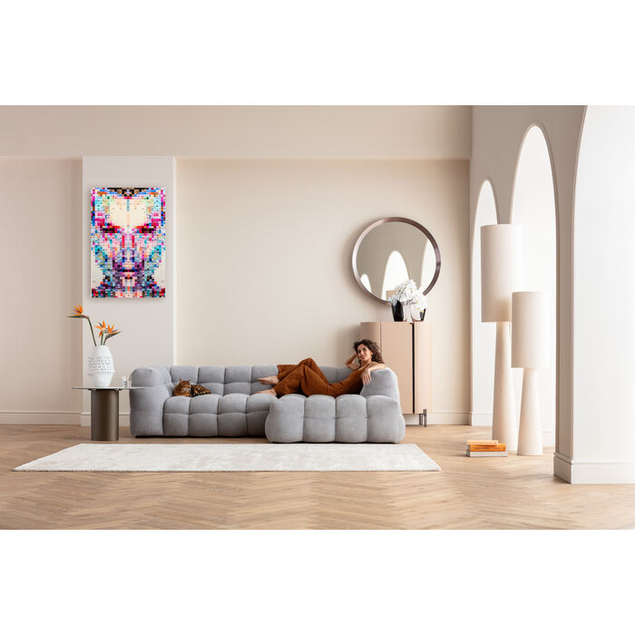 Glasbild Pixel Face 120x80cm