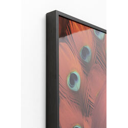 Framed Picture LED Fancy Red Lady 120x80cm