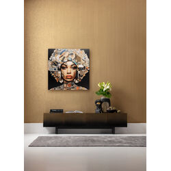 56579 - Glass Picture 3D Art Geo Women 120x120cm