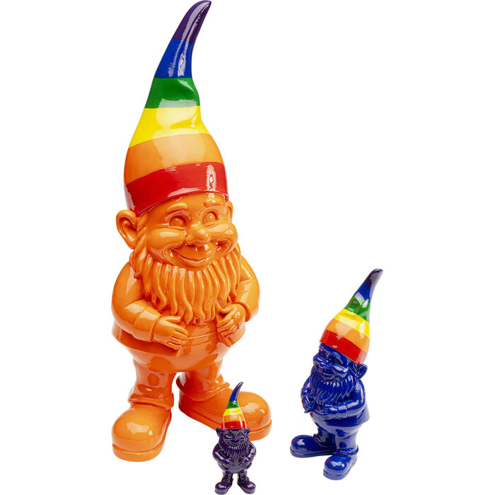 Figurina decorativa Nano Rainbow arancione 46cm