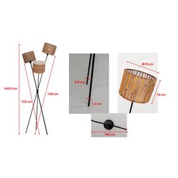 Stehleuchte Cannes Trio 145 cm