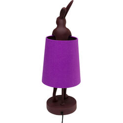 Lampada da tavolo Animal Rabbit rosso/viola 50cm