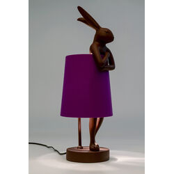 Lampada da tavolo Animal Rabbit rosso/viola 50cm