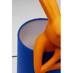 Lámpara de mesa Animal Rabbit naranja/azul 50cm