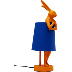 Lámpara de mesa Animal Rabbit naranja/azul 50cm