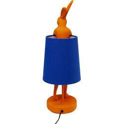 Lámpara de mesa Animal Rabbit naranja/azul 50cm