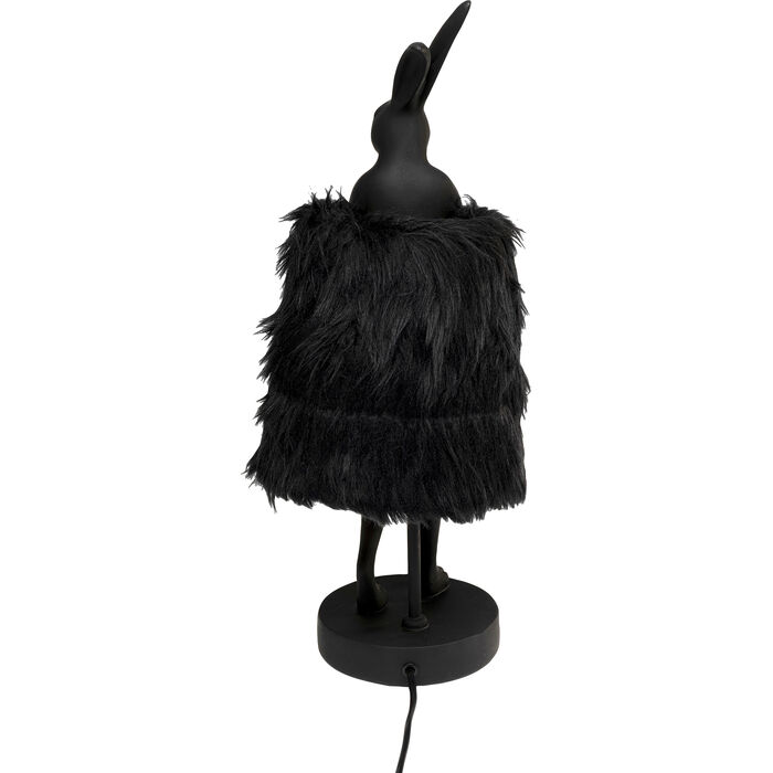 Tischleuchte Animal Rabbit Fur Schwarz/Gold 50cm