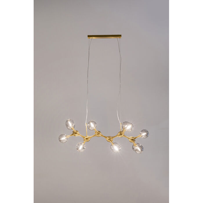 Lampadario Atomic Balls ottone 190cm