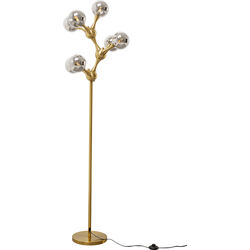 Floor Lamp Atomic Balls Brass 174cm