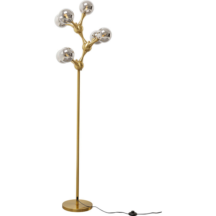 Floor Lamp Atomic Balls Brass 174cm