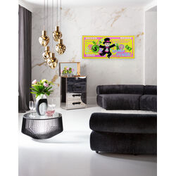 56678 - Quadro con cornice Graffiti Money 70x160cm
