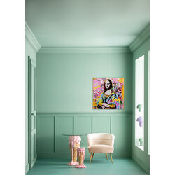 56679 - Framed Picture La Viva Woman 100x100cm